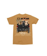 Men&#39;s Ram Pickup Truck Dogs Wheat Graphic T-Shirt  - $37.99