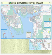 Charlotte County FL Laminated Wall Map (D) - £198.47 GBP