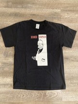 Vtg Homer Simpson 90s T-Shirt The Godfather Remote Black White Mens Medium EUC - $32.62