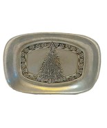 Vintage Wilton Armetale Christmas Tree Snowflake Holiday Tray 9.25 x 6.5    - £10.21 GBP