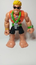 Rescue Heroes Sandy Beach Lifeguard Fisher Price Vintage 1999 Toys Action Figure - £6.22 GBP