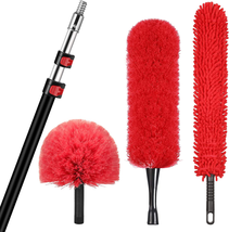 20 Foot High Reach Dusting Kit With Telescopic Pole Outdoor &amp; Indoor Extendable - £46.13 GBP