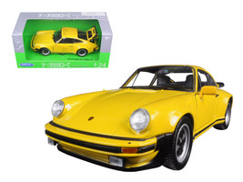 1974 Porsche 911 Turbo 3.0 Yellow 1/24 Diecast Model Car by Welly - $39.21