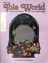Tole World August 1984 Devoted to the Fine Art of Tole &amp; Decorative Painting - £1.36 GBP