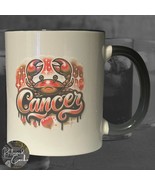 Orange Zodiac Cancer White and Black Coffee Mug Drinkware - $20.58 CAD