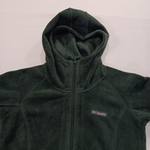 Columbia Benton Springs II Women's Green Long Fleece Hoodie Jacket Small AL6485 image 12