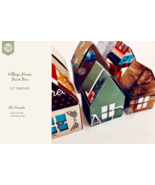 Village House Template Favor Box SVG PDF - $3.00