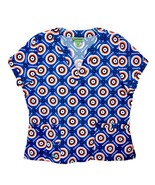 Crocs Medical Apparel Womens L Short Sleeve Split Neck UF Colors Scrub Top - $16.95