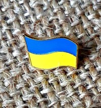 Small Ukrainian flag Lapel Pin Blue Yellow Easter birthday present Gift ... - $9.90