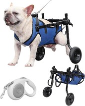 Dog Wheelchair For Back Legs With Pet Traction Rope, Small Wheelchair For Dogs W - $72.99