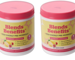 Lot Of 2 Blends with Benefits Raspberry Lemonade Pre-Workout Powder - £48.10 GBP