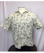 Batik Bay Button Down Hawaiian Palm Fronds Trees Camp Shirt Mens Size M ... - $19.17 CAD