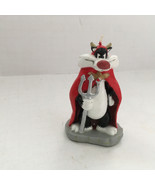 Rare retro 1997 warner bros. Sylvester the cat halloween devil candle - $27.16 CAD