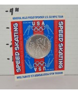 Vintage General Mills 1998 NAGANO OLYMPICS Sports MEDALLION Speed Skatin... - $184.01 MXN