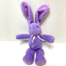 Vintage Commonwealth Plush Purple Easter Bunny Rabbit Stuffed Animal 13&quot; - £9.09 GBP