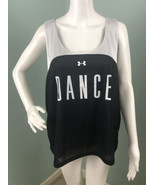 Women&#39;s Under Armour Dance Reversible Black/White Ripshot Pinney Shirt S... - €16,87 EUR