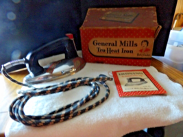 Vintage General Mills Tru-Heat Iron U.S.A. Model G M 1B In Original Box ... - $24.75