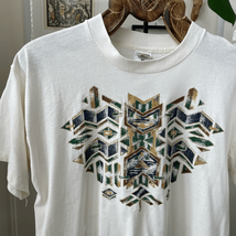 Vintage 90s 1995 Fruit of the Loom Southwestern Aztec Print Unisex L - $18.00
