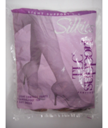 2003 Silkies TLC Support X-Queen Beige Pantyhose 020602 USA Sandalfoot T... - £6.47 GBP