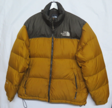 Vtg North Face Mens Retro Nuptse 700 Puffer Down Jacket Orange Yellow Sz... - £189.29 GBP