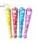 6 - HUGE 29 inch Mylar Foil Baseball Bat Balloon Cheering Sticks - Fun K... - $9.99