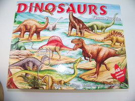 Dinosaurs Floor Puzzle Melissa &amp; Doug Jigsaw Puzzle Jumbo 48 pcs 2 X 3 Feet  - £4.70 GBP