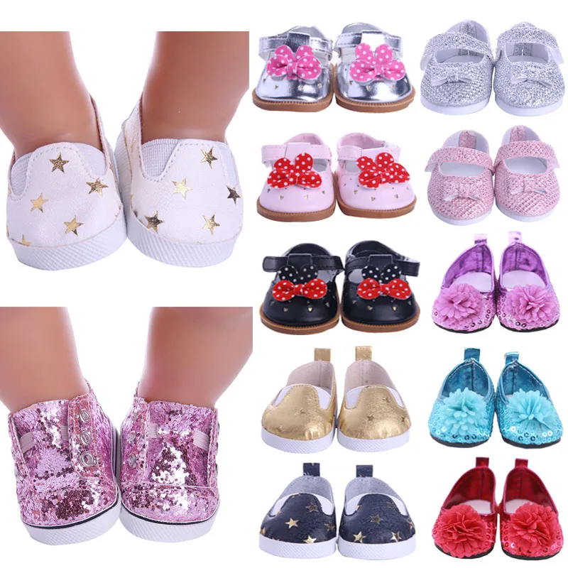 Play Doll Shoes Clothes Handmade Boots 7Cm Shoes For 18 Inch American&amp;43Cm Baby  - £23.18 GBP