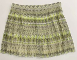 American Eagle Skirt Size 12 Short Pleated Aztec Print Lightweight Flouncy - $16.63