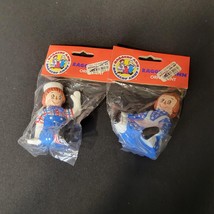 Vtg Raggedy Ann and Andy Christmas Ornaments 1998 Kurt Adler Set of 2 Dolls NIP - $16.82