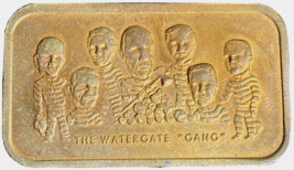 1973 Watergate Gang Bronze Art Bar Coin Vintage Joke Sandal Jail Prison - $12.86