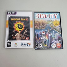 Sim City and Serious Sam 2 PC Video Game Lot 2013 Maxis EA Internet Requ... - $12.67