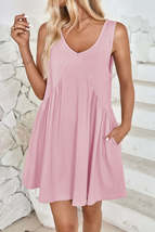 Lovelet Plunge Wide Strap Mini Tank Dress - $24.20