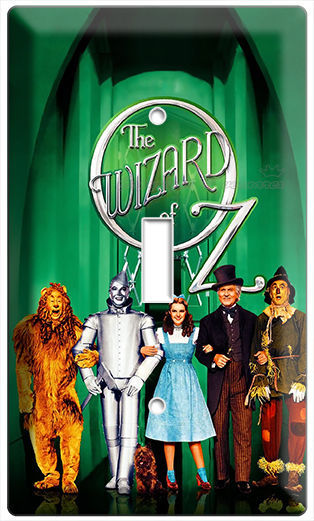 WIZARD OF OZ DOROTHY TOTO LION LIGHT SWITCH WALL PLATE KIDS BEDROOM ROOM DECOR