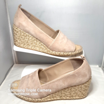 Donald Pliner Beige Stone Chriss Suede PeepToe Espadrilles Wedges Size 1... - £47.86 GBP