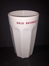 Rae Dunn Plastic Tumbler White KRIS KRINGLE Christmas Drinking Glass 6” ... - $108.74 MXN
