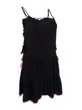 MSRP $34 Miken Women&#39;s Tassel-Trim Dress Swim Cover-Up Black Size Medium - $16.83