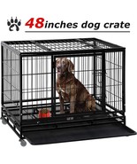 Large Dog Crate Dog Kennel Heavy Duty Pet Cage Playpen For Training Outdoor - $267.99