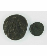 Ancient Greece 2-coin Set // Cyme (Kyme) Aeolis AE // Thessalian League AE - $59.40