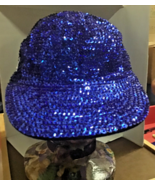 Sequin Baseball cap hat blue - $595.61 MXN