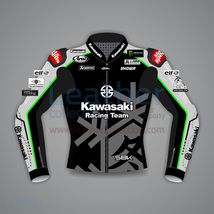 Kawasaki Motogp Racing Motorcycle Real Leather Jonathan Rea Jerez Jacket New - £117.55 GBP
