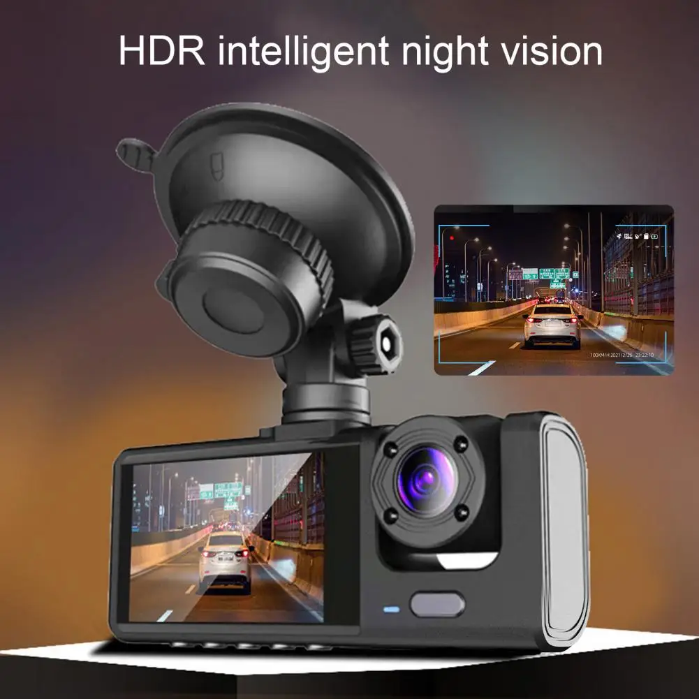 Car Dash Cam DVR 1280P Night Vision Driving Recorder Dashcam Camera HD Black Box - £40.82 GBP+