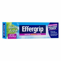 Effergrip Denture Adhesive Cream  Extra Strong Holding Power  1.5 oz (Pa... - $10.88