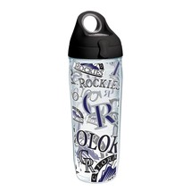 Tervis MLB Colorado Rockies All Over 24 oz. Water Bottle W/ Lid Baseball New - £13.65 GBP
