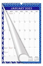 2023 Wall Calendar Spiral-bound Twin-Wire Binding - 12 Months Planner 14 - £10.25 GBP