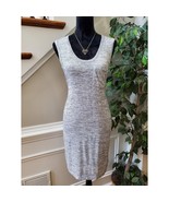 J. Crew Women&#39;s Gray 100% Modal Scoop Neck Sleeveless Knee Length Dress ... - $508.49 MXN