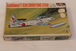 1/72 Scale Hasegawa, Lockheed T-33A Shooting Star Jet Model Kit #038 BN ... - $45.00