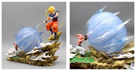 22cm Draagon Ball Z Anime Figure Son Gooku Vs Buu Battle Goku Figure Toys - £37.12 GBP