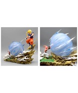 22cm Draagon Ball Z Anime Figure Son Gooku Vs Buu Battle Goku Figure Toys - £36.95 GBP