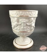 Urn Vase, Angels And Gold Gilt Accents, From Italy, Ceramic And Excellen... - €13,80 EUR