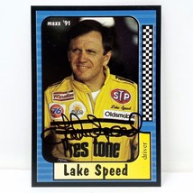 1991 Maxx #83 Lake Speed Signed Autographed Nascar Winston Cup Card - £3.09 GBP